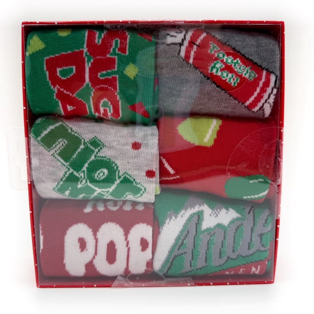 Tootsie Roll Candy Crew Socks Womens Gift Set Junior Mints Sugar Daddy Dots Gift